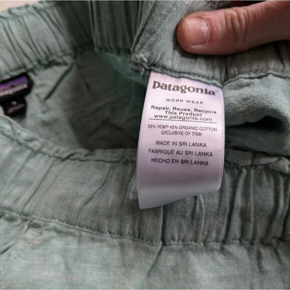 Patagonia W's Island Hemp Beach Skirt Style #58480 Teal Blue Organic Cotton S - Picture 4 of 5